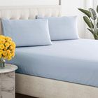 Renee Taylor 300 Thread Count 100% Organic Cotton Fitted and Pillow Case Set