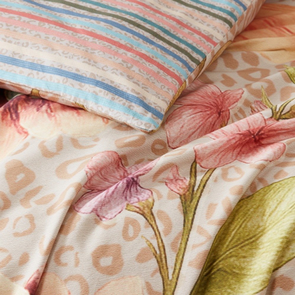 Chloe coral oversized floral print detail