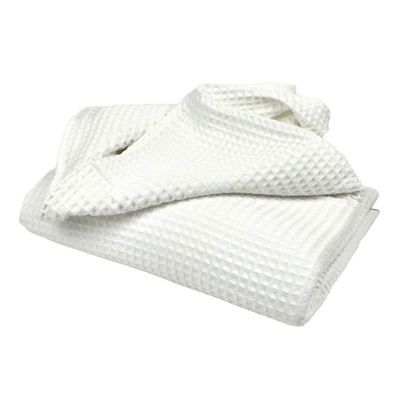 Jenny McLean Super Soft Ardent Waffle Cotton Blanket White Thumbnail