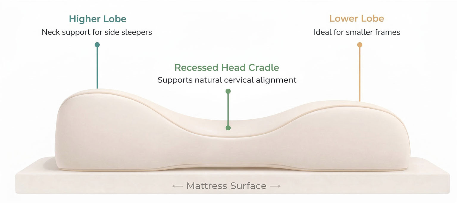 Contoured Pillows Diagram
