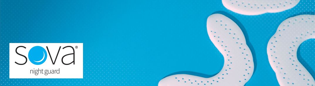 SOVA Junior Teeth Grinding Dental Mouth Guard with Case Banner