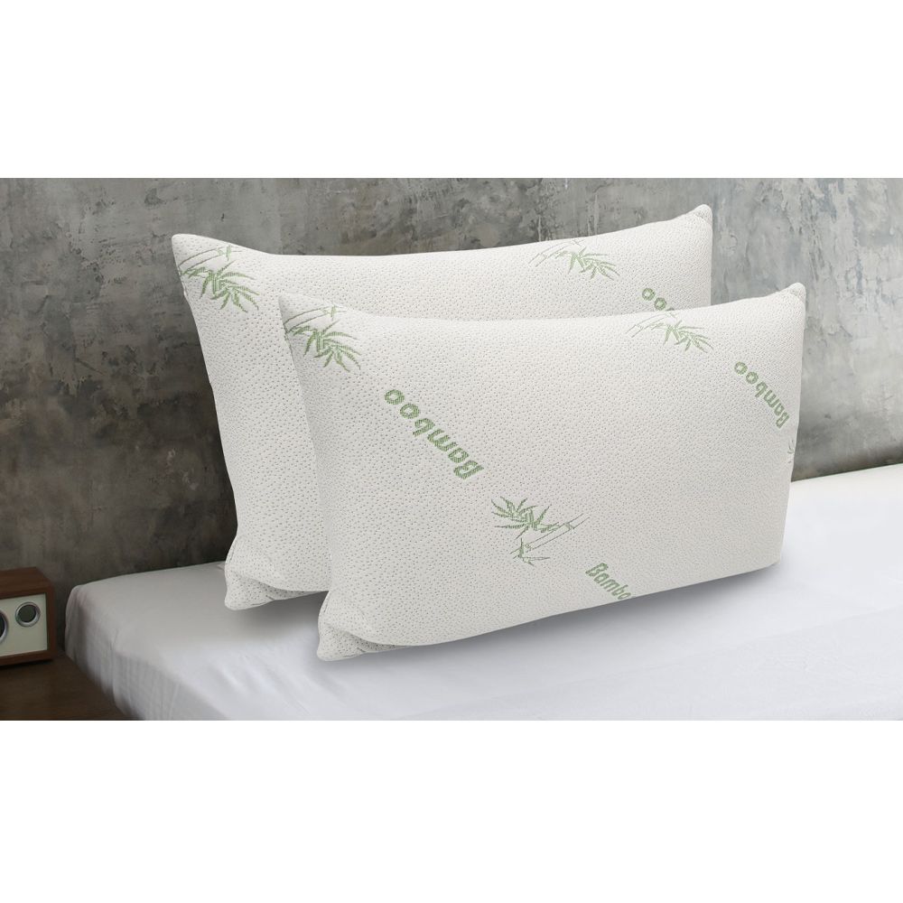 Anti Microbial Breathable Bamboo Covered Memory Foam Pillow Lifestyle 1