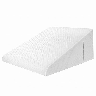 SleepLabs Triangle Bed Wedge Pillow with Side Pockets