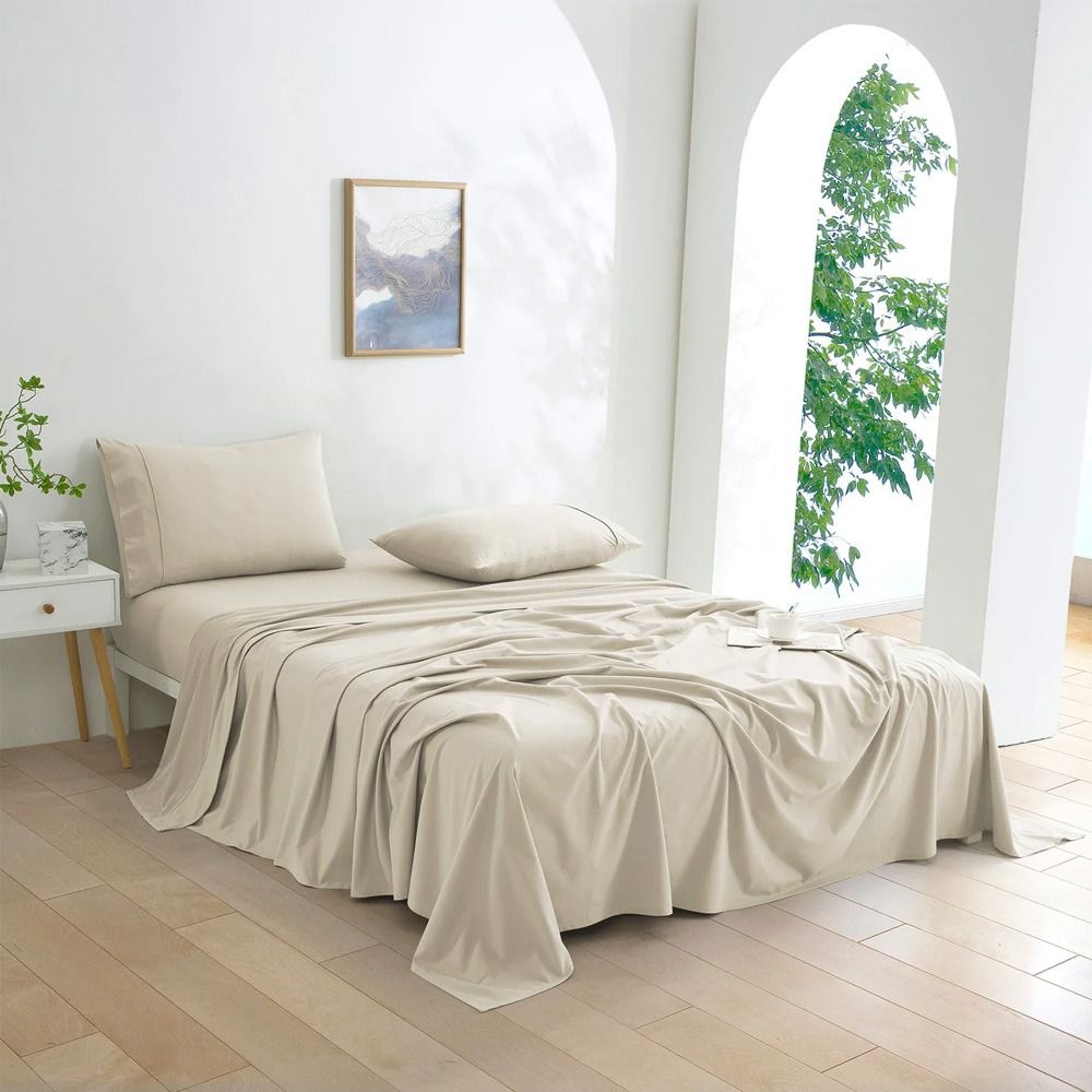 Dreamaker 130GSM Polyester Micro Flannel Sheet Set