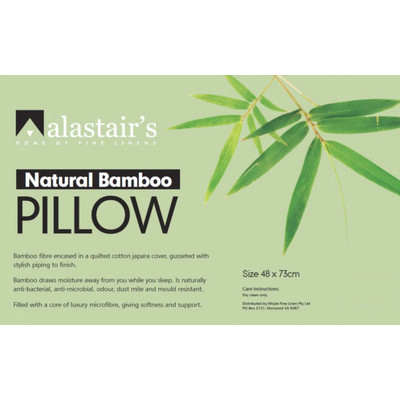 Alastairs Bamboo Fibre Pillow Front Packaging