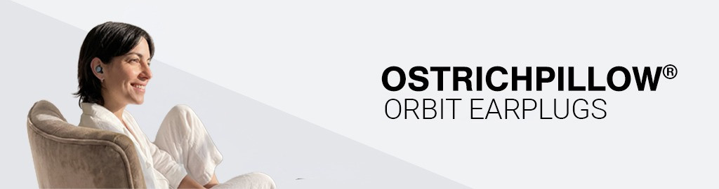 OstrichPillow Orbit Earplugs Desktop Banner