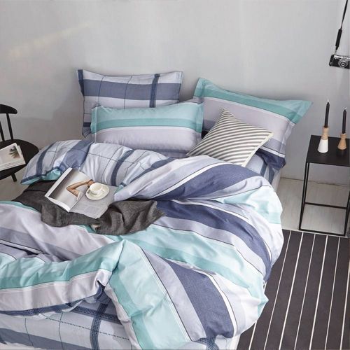 Ardor Home Latham Mint Quilt Cover Set