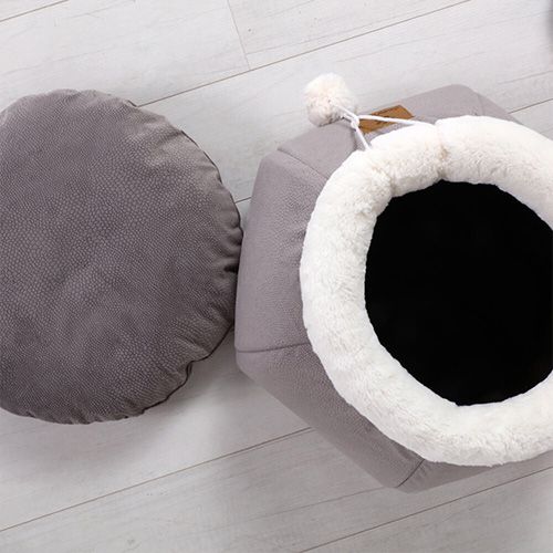 Charlie's Honeypot Cat Cave Snuggler Grey