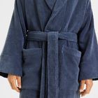 Sheridan Aven Australian Cotton Bathrobe Indigo 5