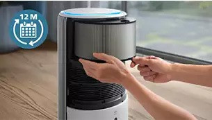 Long lasting filter for up to 1 year