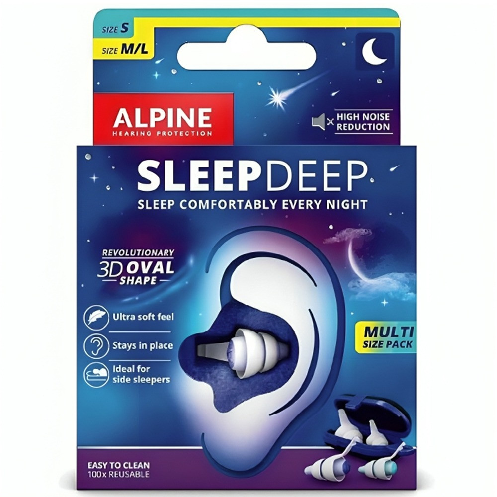 Alpine Multipack SleepDeep Reusable Sleeping Earplugs