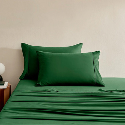 Serene 400TC Bamboo Cotton Blend Sateen Standard Pillowcase Eden