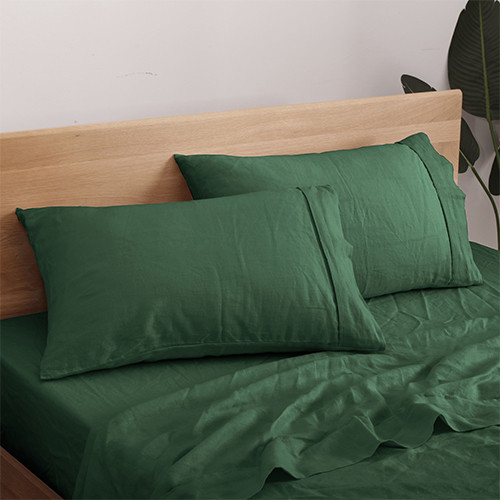 Sheet Set Olive Pillowcases