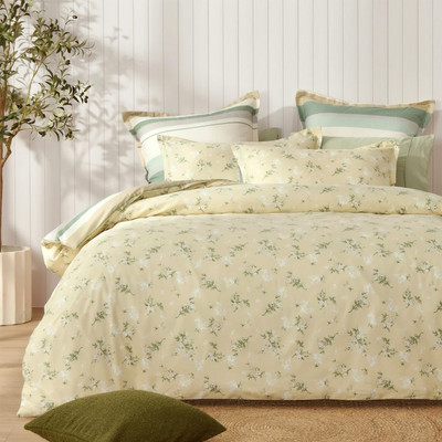 Dreamaker Otto 100% Cotton Reversible Twin Pack European Pillowcase