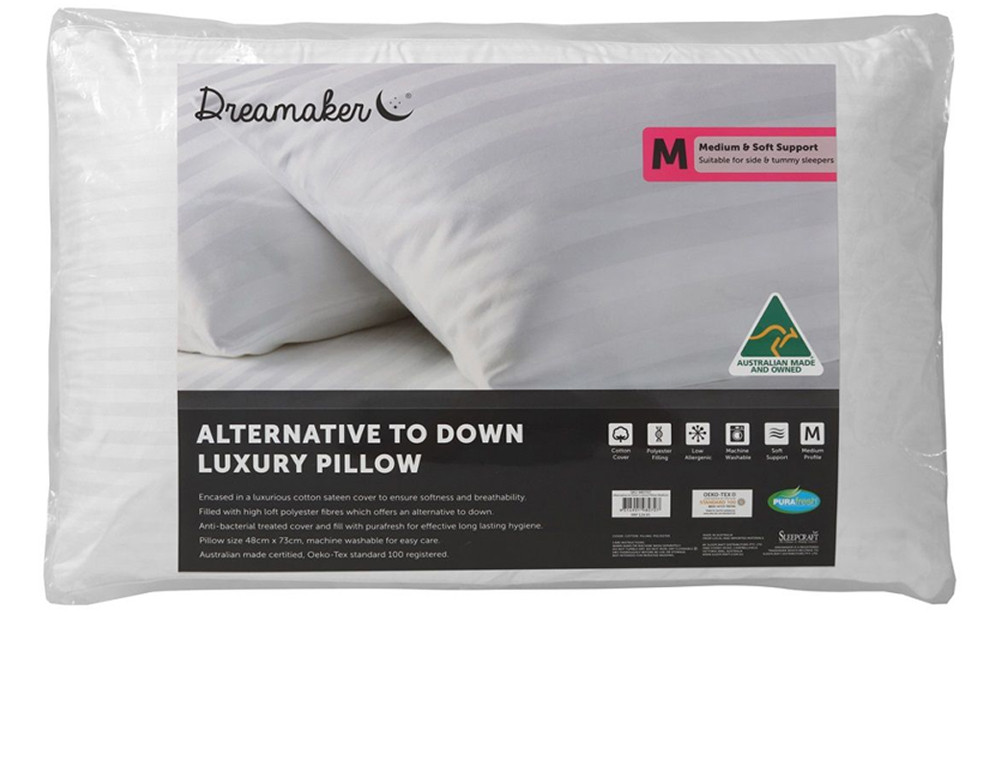 Dreamaker Australian Made Down Alternative Pillow 