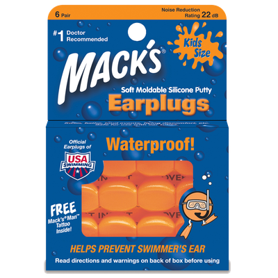 Mack's Moldable Kids Size Silicone Ear Plugs Main Image N