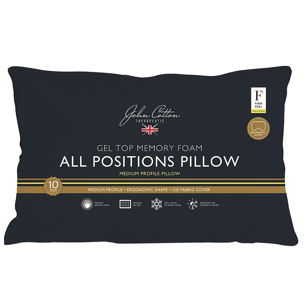 John Cotton All Positions Memory Foam Pillow