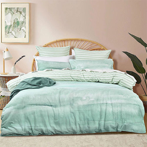 Renee Taylor 300 Thread Count Terrain Cotton Quilt Cover Set