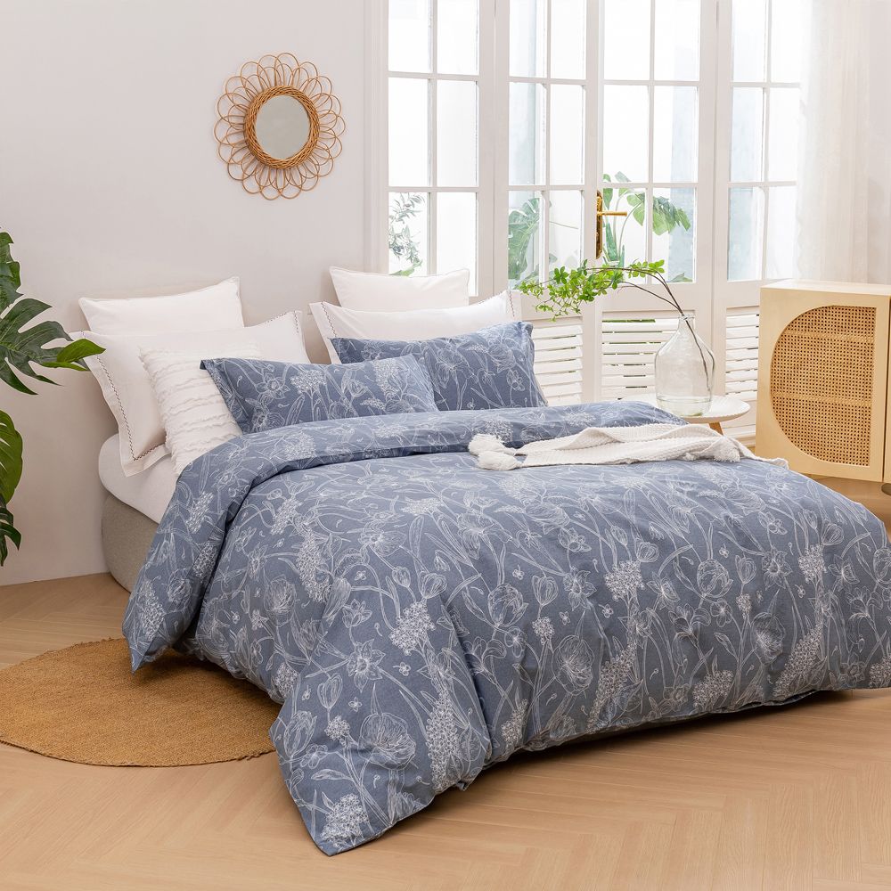 Dreamaker Nature 100% Cotton Quilt Cover Set