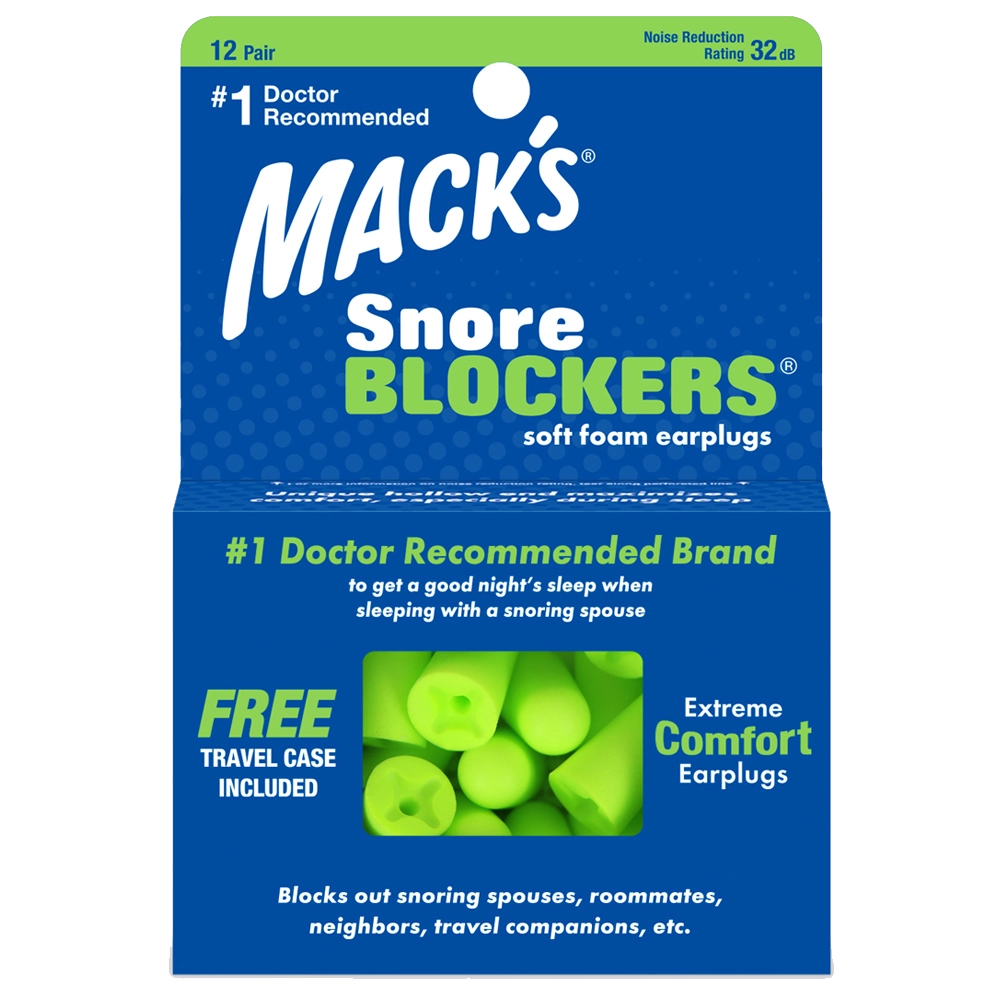 Mack's Snore Blockers Soft Foam Earplugs