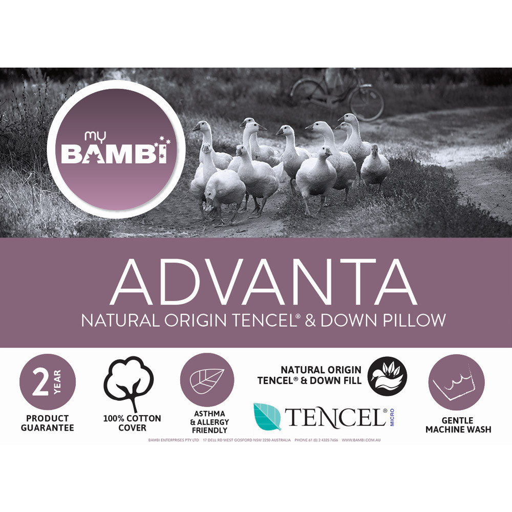 Bambi Advanta Tencel and Goose Down Pillow