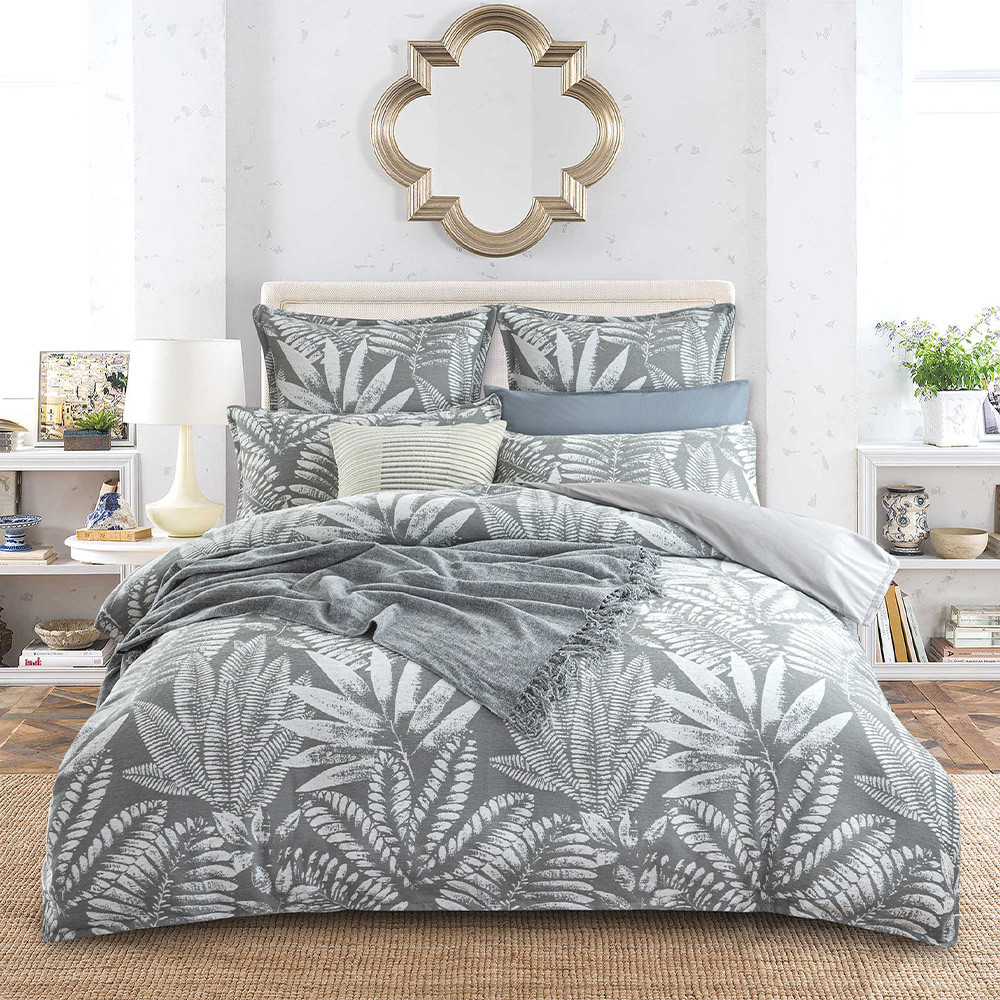 Renee Taylor Raven Jacquard Quilt Cover Set