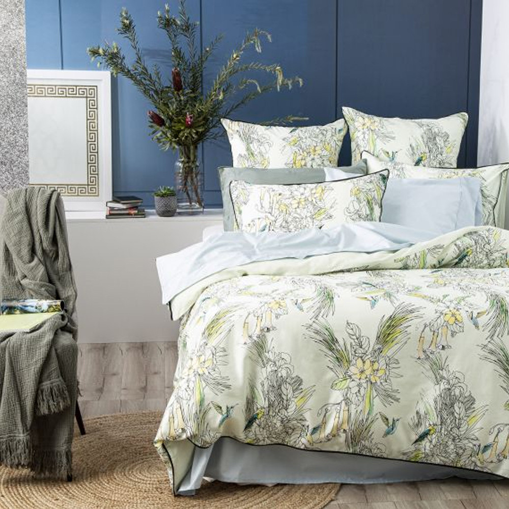 Renee Taylor Botanica 300 Thread Count Cotton Quilt Cover Set