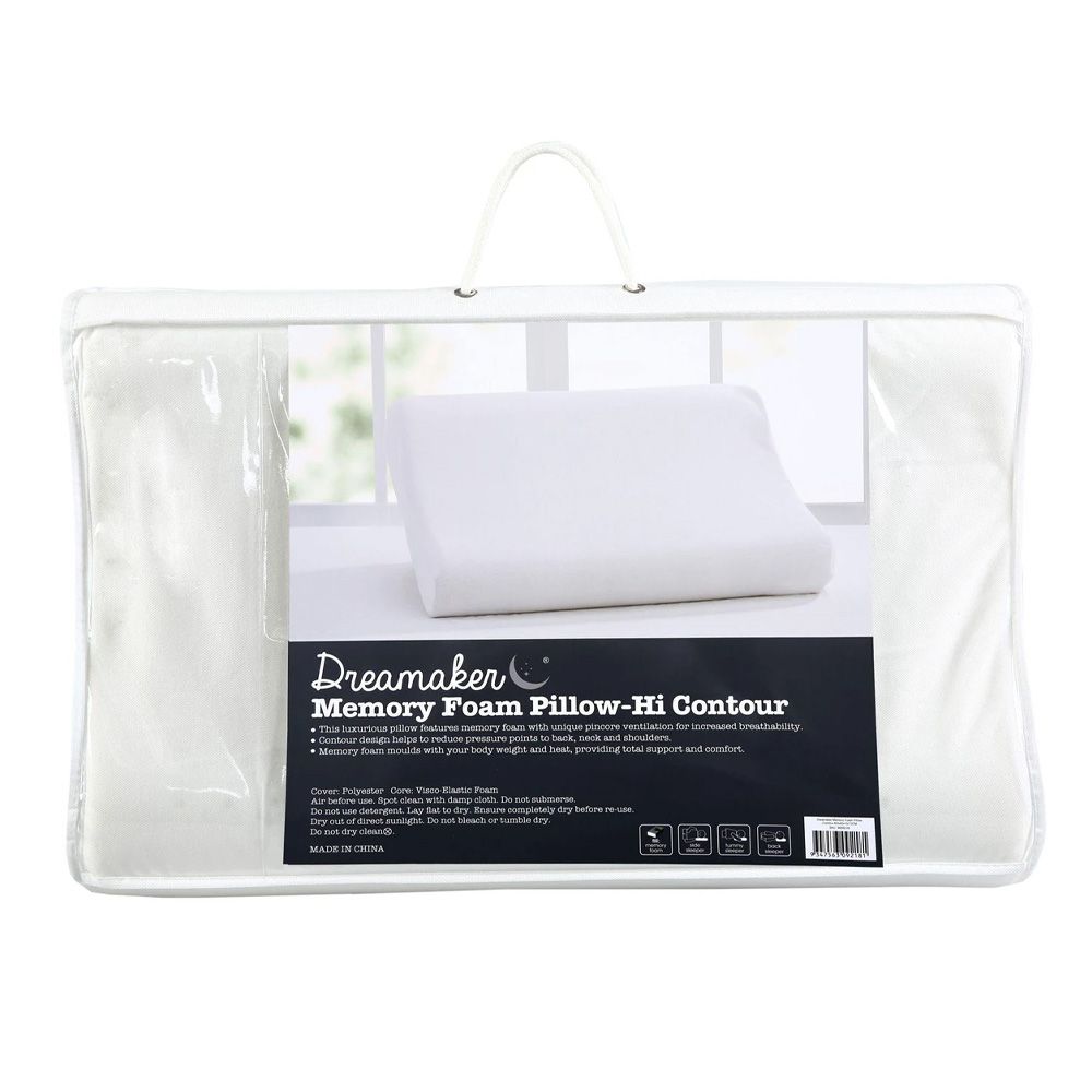 Contoured Ventilated Memory Foam Pillow Packaging