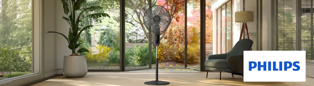 Philips Series 1000 Pedestal Fan Remote Black Banner