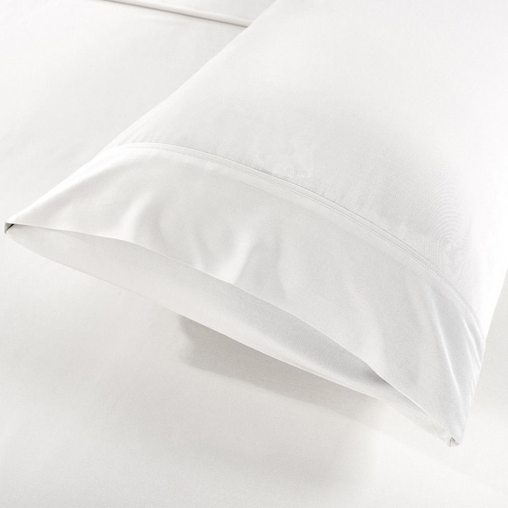 Bamboo Blend Quilt Cover Set White Pillowcase