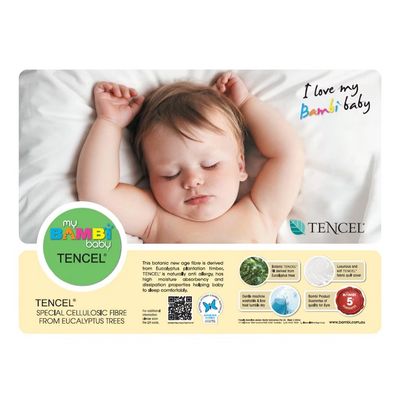 Bambi Quilted Tencel Baby Pillow Protector