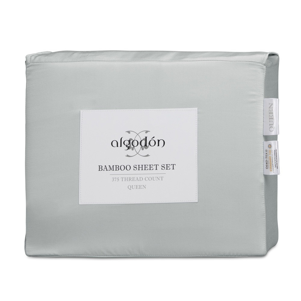 Algodon Bamboo Sheet Set Silver Feature 1