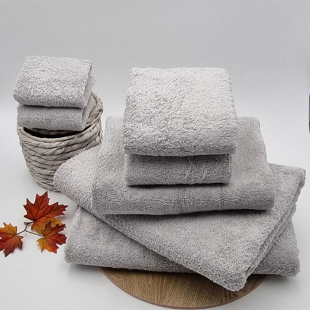 Jenny McLean De La Maison 7 Piece Cotton Bath Towel Set Silver