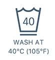 Wash at 40C