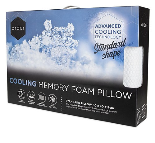 Ardor Home Standard Cooling Memory Foam Pillow