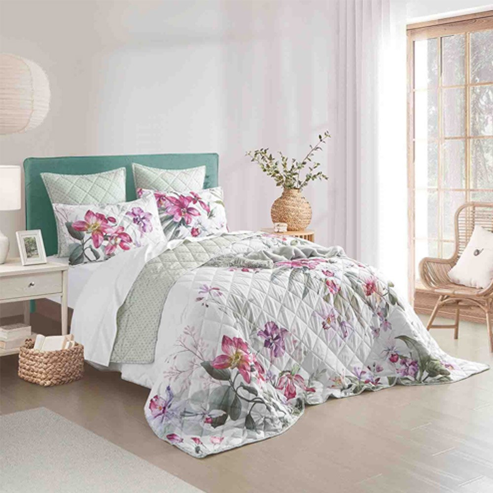 Renee Taylor Kashmir Quilted Reversible Coverlet Set