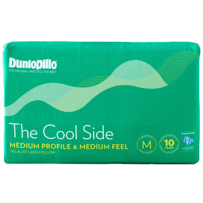 Dunlopillo Medium Profile and Medium Feel Cool Side Latex Pillow