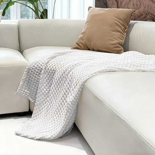 Close-up of Bambi All Seasons Cotton Bamboo Lightweight Waffle Blanket waffle weave texture