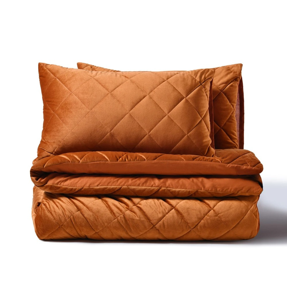 Dreamaker Haven Velvet Quilted Quilt Cover Set
