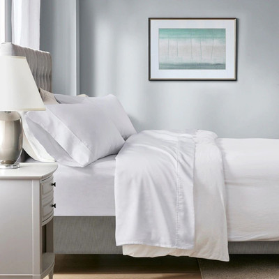 Renee Taylor Tencel Lyocell Fibre and Cotton Sheet Set White