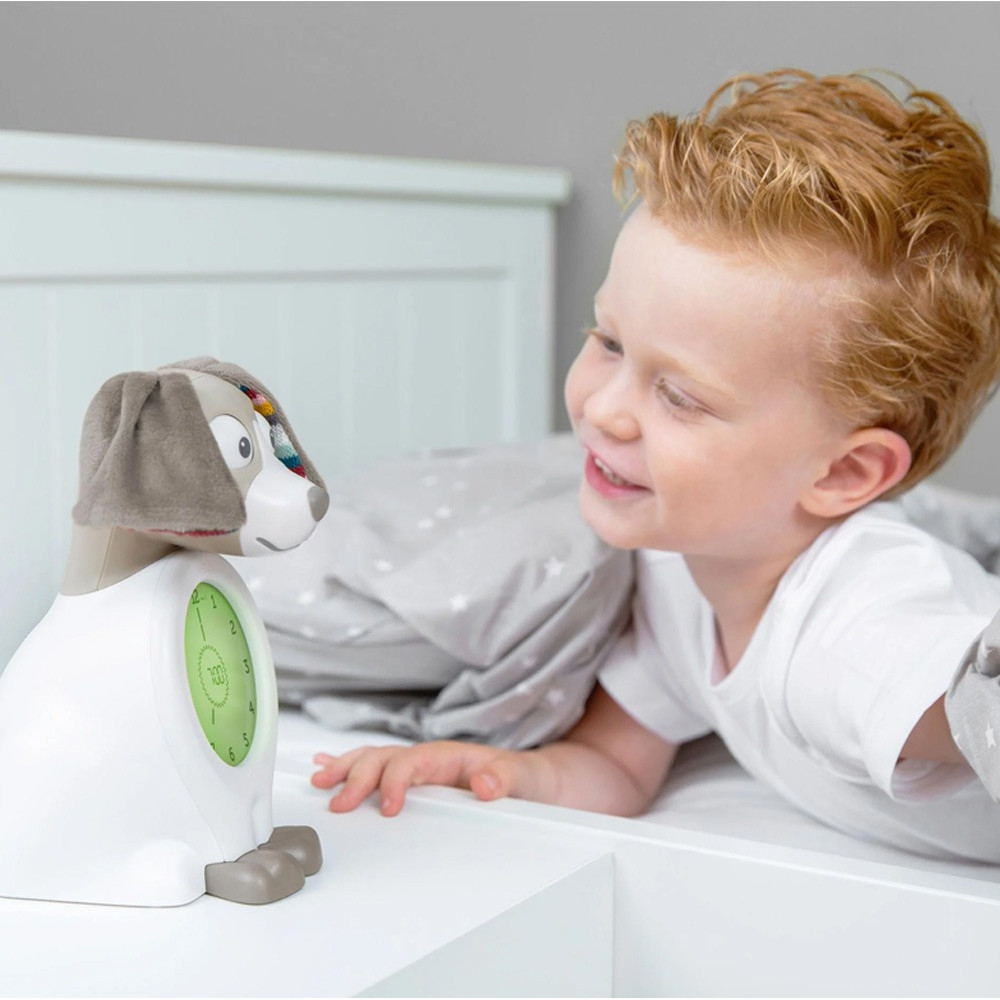 ZAZU Davy the Dog Sleep Trainer Clock and Nightlight