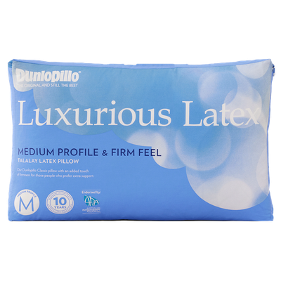 Dunlopillo Luxurious Latex Pillow Medium Profile and Firm Feel