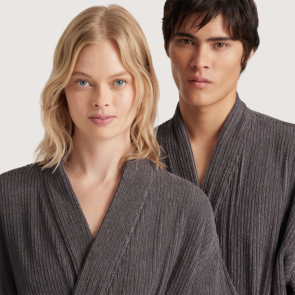 Sheridan Living Textures Cotton Terry Bathrobe White