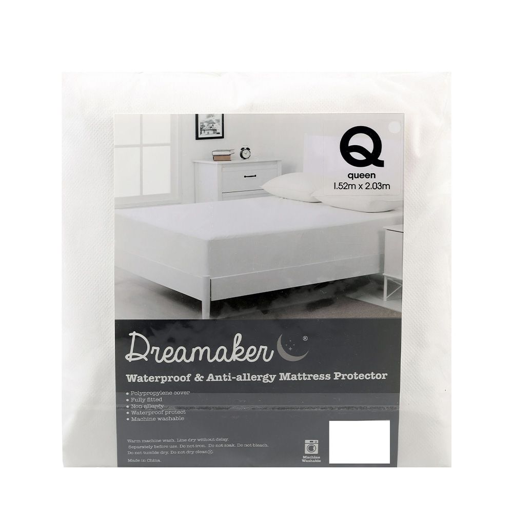 Dreamaker Stain Resistant Waterproof Mattress Protector Packaging