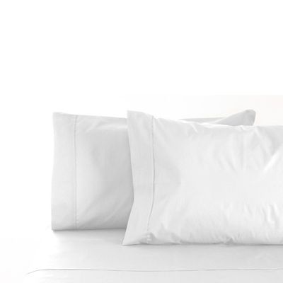 Jenny McLean Porto 400TC Cotton Sateen Sheet Set White