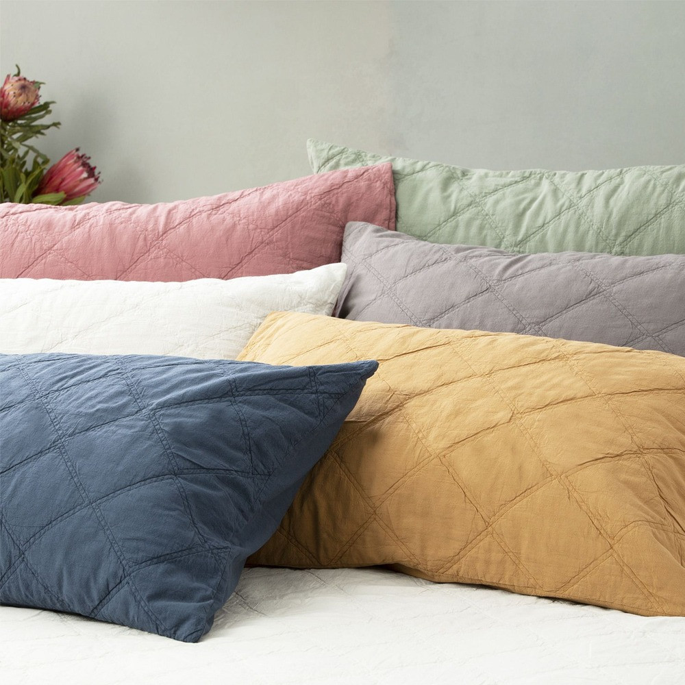 Renee Taylor Attwood Vintage Stone Washed Cotton Quilted Coverlet Set