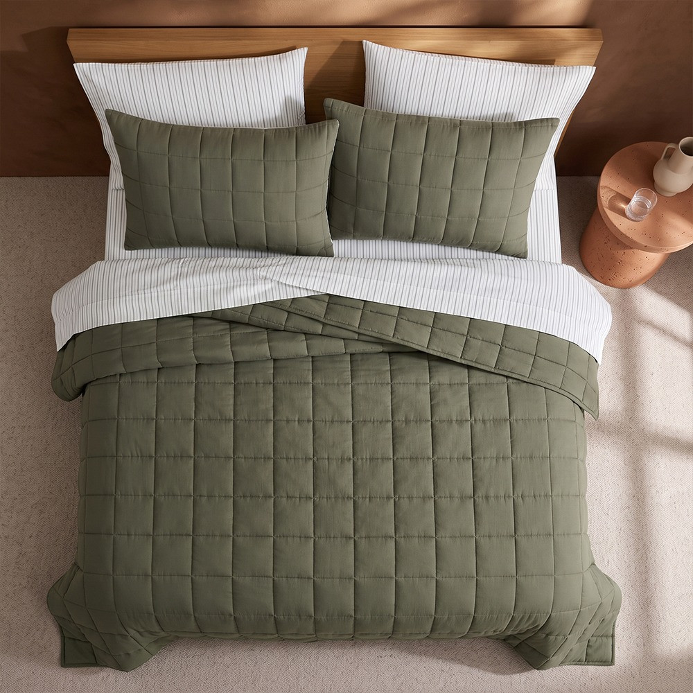 Ardor Home Antique Reversible Coverlet Set