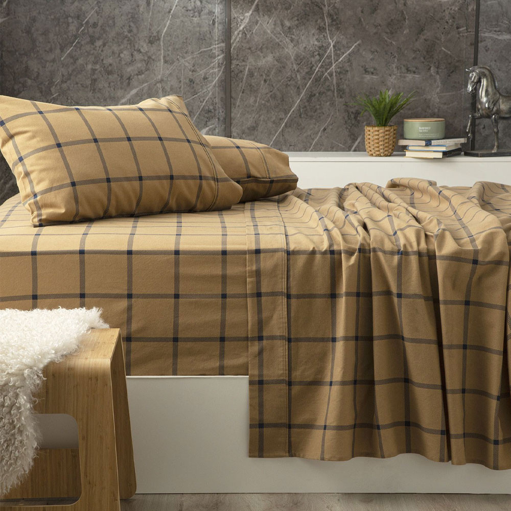 Park Avenue Sander Egyptian Cotton Flannelette Sheet Set