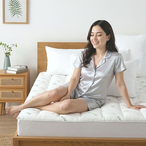 Bamboo Covered Ball Fibre Mattress Topper 1000 GSM