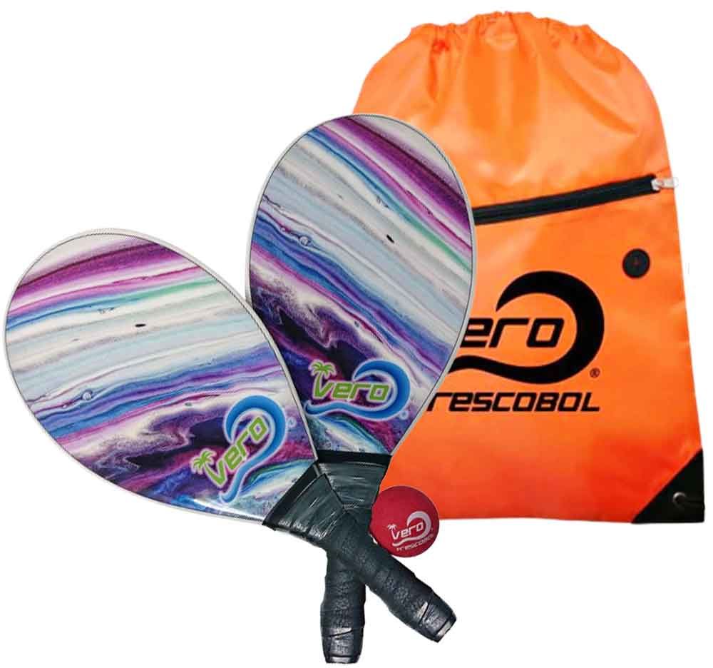 Montage paddles, balls and tote bag